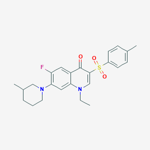 1-ethyl-6-fluoro-7-(3-methylpiperidin-1-yl)-3-tosylquinolin-4(1H)-one