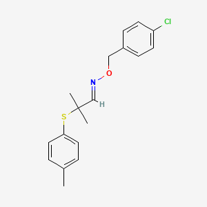 2-methyl-2-[(4-methylphenyl)sulfanyl]propanal O-(4-chlorobenzyl)oxime