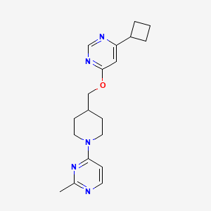 4-(4-(((6-Cyclobutylpyrimidin-4-yl)oxy)methyl)piperidin-1-yl)-2-methylpyrimidine