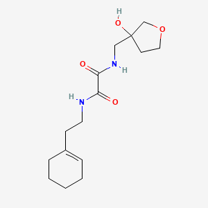 molecular formula C15H24N2O4 B2884750 N1-(2-(cyclohex-1-en-1-yl)ethyl)-N2-((3-hydroxytetrahydrofuran-3-yl)methyl)oxalamide CAS No. 2034419-58-2