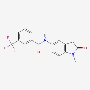 B2884771 N-(1-methyl-2-oxoindolin-5-yl)-3-(trifluoromethyl)benzamide CAS No. 921543-18-2