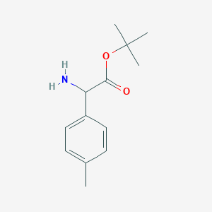 molecular formula C13H19NO2 B2884784 Amino(4-methylphenyl)acetic acid tert-butyl ester CAS No. 1393687-31-4
