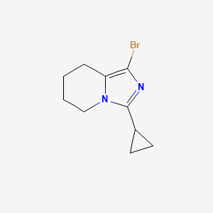 1-bromo-3-cyclopropyl-5H,6H,7H,8H-imidazo[1,5-a]pyridine