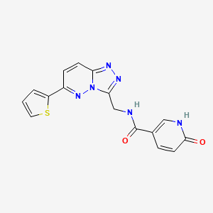 6-oxo-N-((6-(thiophen-2-yl)-[1,2,4]triazolo[4,3-b]pyridazin-3-yl)methyl)-1,6-dihydropyridine-3-carboxamide