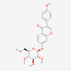 7-[(2R,3S,4S,5R,6S)-3,4-Dihydroxy-6-(hydroxymethyl)-5-methoxyoxan-2-yl]oxy-3-(4-hydroxyphenyl)chromen-4-one