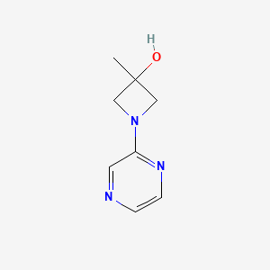 molecular formula C8H11N3O B2884815 3-Methyl-1-(pyrazin-2-yl)azetidin-3-ol CAS No. 1483266-05-2