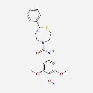 7-phenyl-N-(3,4,5-trimethoxyphenyl)-1,4-thiazepane-4-carboxamide