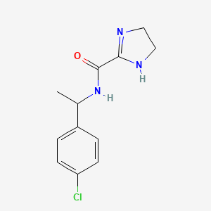 N-(1-(4-chlorophenyl)ethyl)-4,5-dihydro-1H-imidazole-2-carboxamide