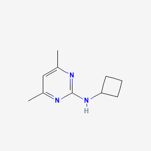 molecular formula C10H15N3 B2884858 N-环丁基-4,6-二甲基嘧啶-2-胺 CAS No. 1249515-12-5