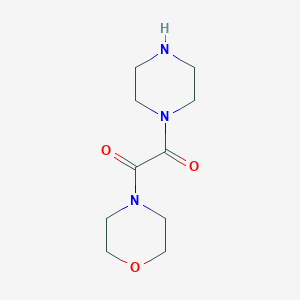 molecular formula C10H17N3O3 B2884867 4-[Oxo(piperazin-1-yl)acetyl]morpholine CAS No. 875164-29-7; 923125-02-4