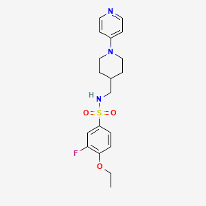 4-ethoxy-3-fluoro-N-((1-(pyridin-4-yl)piperidin-4-yl)methyl)benzenesulfonamide