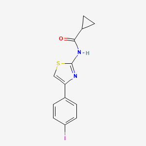 N-[4-(4-iodophenyl)-1,3-thiazol-2-yl]cyclopropanecarboxamide