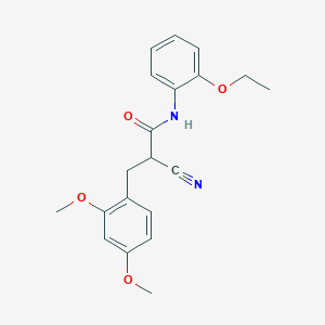 molecular formula C20H22N2O4 B2884902 2-氰基-3-(2,4-二甲氧基苯基)-N-(2-乙氧基苯基)丙酰胺 CAS No. 1260630-35-0