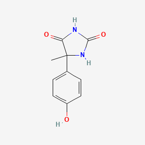 molecular formula C10H10N2O3 B2884922 5-(4-羟基苯基)-5-甲基咪唑烷-2,4-二酮 CAS No. 110970-05-3