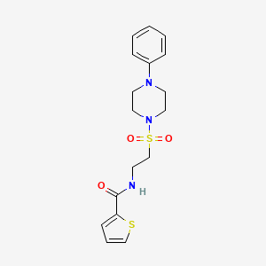 N-[2-(4-phenylpiperazin-1-yl)sulfonylethyl]thiophene-2-carboxamide
