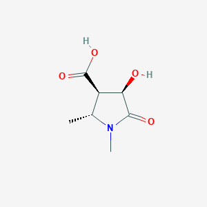 (2R,3R,4R)-4-Hydroxy-1,2-dimethyl-5-oxopyrrolidine-3-carboxylic acid