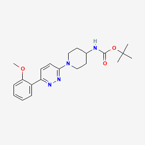 molecular formula C21H28N4O3 B2884962 Tert-butyl {1-[6-(2-methoxyphenyl)pyridazin-3-yl]piperidin-4-yl}carbamate CAS No. 1993140-08-1