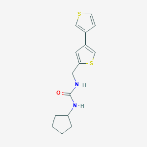 1-Cyclopentyl-3-[(4-thiophen-3-ylthiophen-2-yl)methyl]urea
