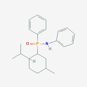 molecular formula C22H30NOP B2885004 N-[(5-methyl-2-propan-2-ylcyclohexyl)-phenylphosphoryl]aniline CAS No. 1009516-15-7