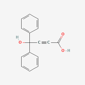 molecular formula C16H12O3 B2885010 4-Hydroxy-4,4-diphenylbut-2-ynoic acid CAS No. 29262-25-7