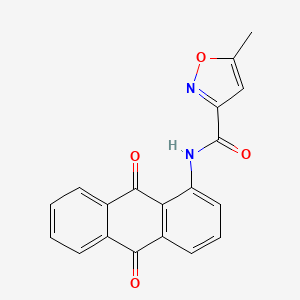 molecular formula C19H12N2O4 B2885011 N-(9,10-dioxo-9,10-dihydroanthracen-1-yl)-5-methylisoxazole-3-carboxamide CAS No. 955753-09-0