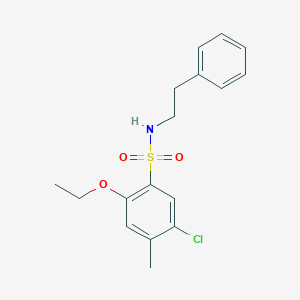 5-chloro-2-ethoxy-4-methyl-N-(2-phenylethyl)benzenesulfonamide
