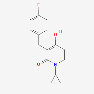 1-cyclopropyl-3-(4-fluorobenzyl)-4-hydroxy-2(1H)-pyridinone
