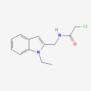 2-chloro-N-[(1-ethyl-1H-indol-2-yl)methyl]acetamide