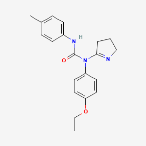 molecular formula C20H23N3O2 B2885031 1-(3,4-二氢-2H-吡咯-5-基)-1-(4-乙氧基苯基)-3-(4-甲基苯基)脲 CAS No. 886902-96-1