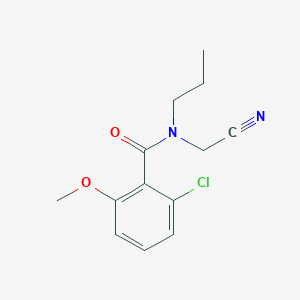 B2885032 2-Chloro-N-(cyanomethyl)-6-methoxy-N-propylbenzamide CAS No. 1645552-24-4