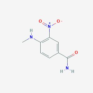 molecular formula C8H9N3O3 B2885039 4-(甲基氨基)-3-硝基苯甲酰胺 CAS No. 41263-66-5
