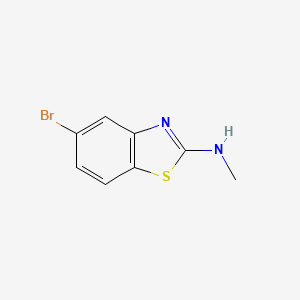 molecular formula C8H7BrN2S B2885045 5-Bromo-N-methyl-1,3-benzothiazol-2-amine CAS No. 612527-78-3