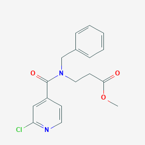 methyl 3-[N-benzyl-1-(2-chloropyridin-4-yl)formamido]propanoate