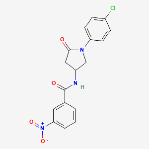 N-(1-(4-chlorophenyl)-5-oxopyrrolidin-3-yl)-3-nitrobenzamide