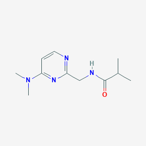 molecular formula C11H18N4O B2885071 N-((4-(dimethylamino)pyrimidin-2-yl)methyl)isobutyramide CAS No. 1797292-40-0