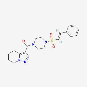 (E)-(4-(styrylsulfonyl)piperazin-1-yl)(4,5,6,7-tetrahydropyrazolo[1,5-a]pyridin-3-yl)methanone