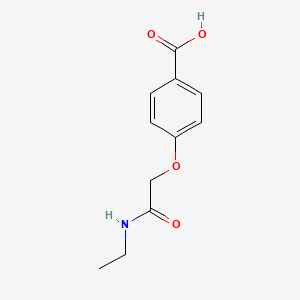 molecular formula C11H13NO4 B2885097 4-[2-(Ethylamino)-2-oxoethoxy]benzoic acid CAS No. 949840-28-2