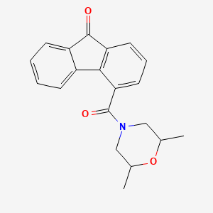 molecular formula C20H19NO3 B2885122 4-(2,6-dimethylmorpholine-4-carbonyl)-9H-fluoren-9-one CAS No. 325986-23-0