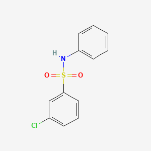 molecular formula C12H10ClNO2S B2885131 3-chloro-N-phenylbenzenesulfonamide CAS No. 16936-90-6