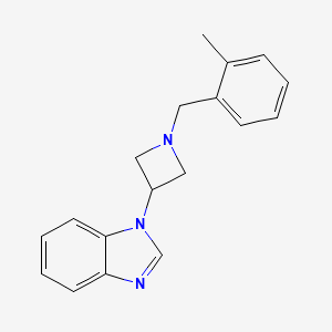1-[1-[(2-Methylphenyl)methyl]azetidin-3-yl]benzimidazole