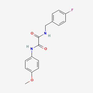 N-[(4-fluorophenyl)methyl]-N'-(4-methoxyphenyl)oxamide