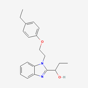 1-{1-[2-(4-Ethylphenoxy)ethyl]benzimidazol-2-yl}propan-1-ol
