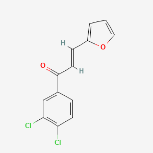 molecular formula C13H8Cl2O2 B2885161 (2E)-1-(3,4-Dichlorophenyl)-3-(furan-2-yl)prop-2-en-1-one CAS No. 209600-08-8