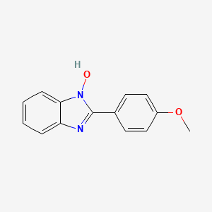 molecular formula C14H12N2O2 B2885169 2-(4-methoxyphenyl)-1H-1,3-benzimidazol-1-ol CAS No. 10066-15-6