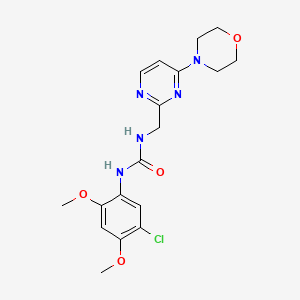 1-(5-Chloro-2,4-dimethoxyphenyl)-3-((4-morpholinopyrimidin-2-yl)methyl)urea