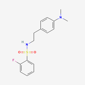 N-(4-(dimethylamino)phenethyl)-2-fluorobenzenesulfonamide