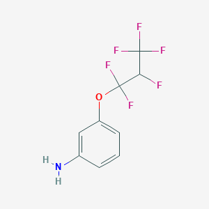 molecular formula C9H7F6NO B2885183 3-(1,1,2,3,3,3-Hexafluoropropoxy)aniline CAS No. 52328-80-0
