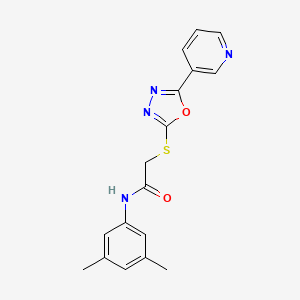 N-(3,5-dimethylphenyl)-2-{[5-(pyridin-3-yl)-1,3,4-oxadiazol-2-yl]sulfanyl}acetamide