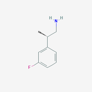 (2S)-2-(3-Fluorophenyl)propan-1-amine