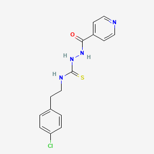 1-[2-(4-Chlorophenyl)ethyl]-3-(pyridine-4-carbonylamino)thiourea